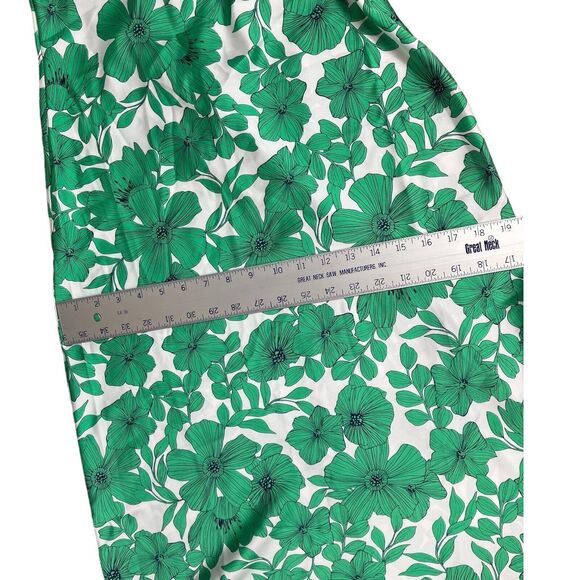 J Crew Collection Dress Women’s 8 Green Strapless Floral‎ Greenhouse Print - Picture 7 of 11